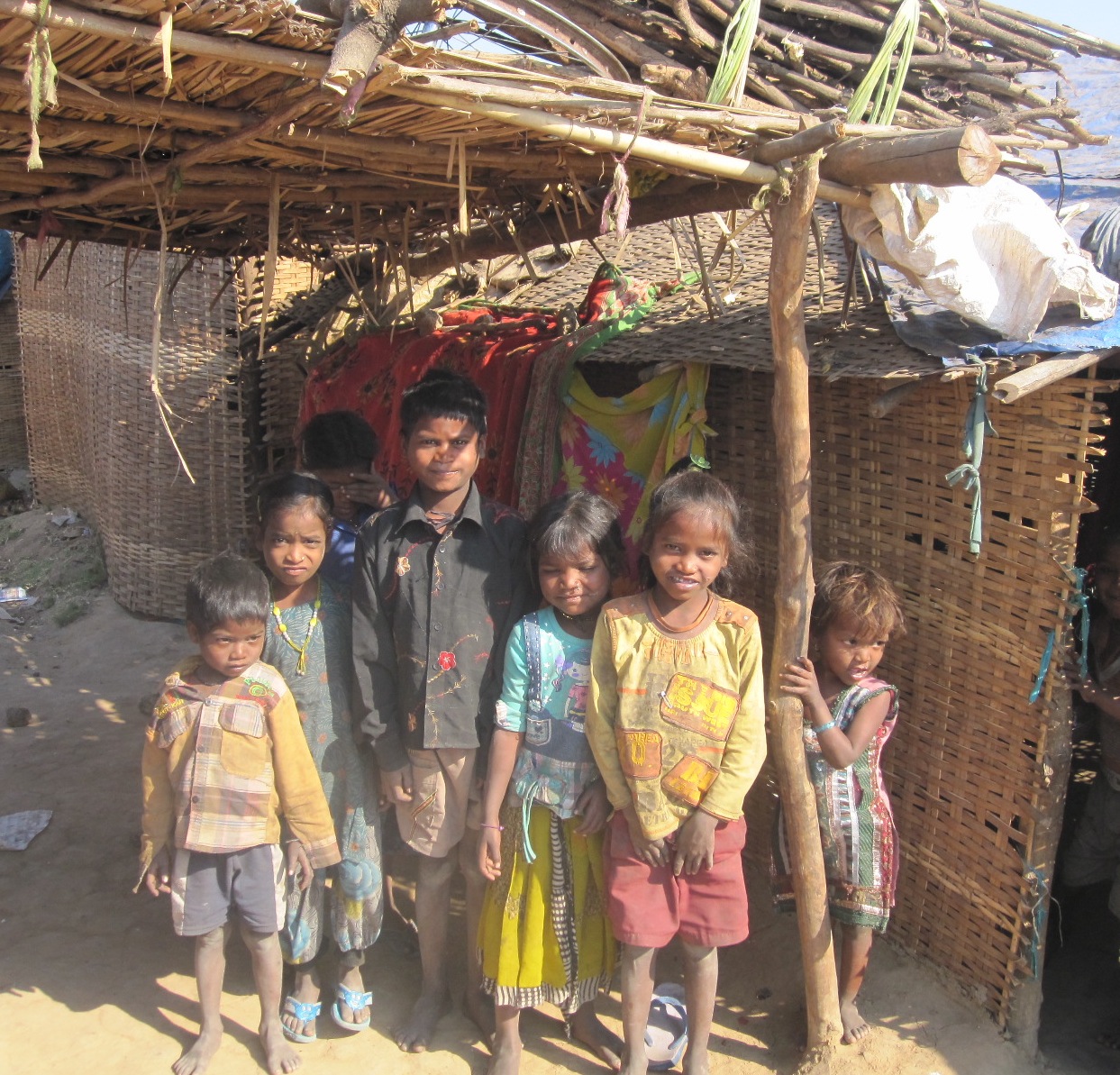 Dangi children in the camp